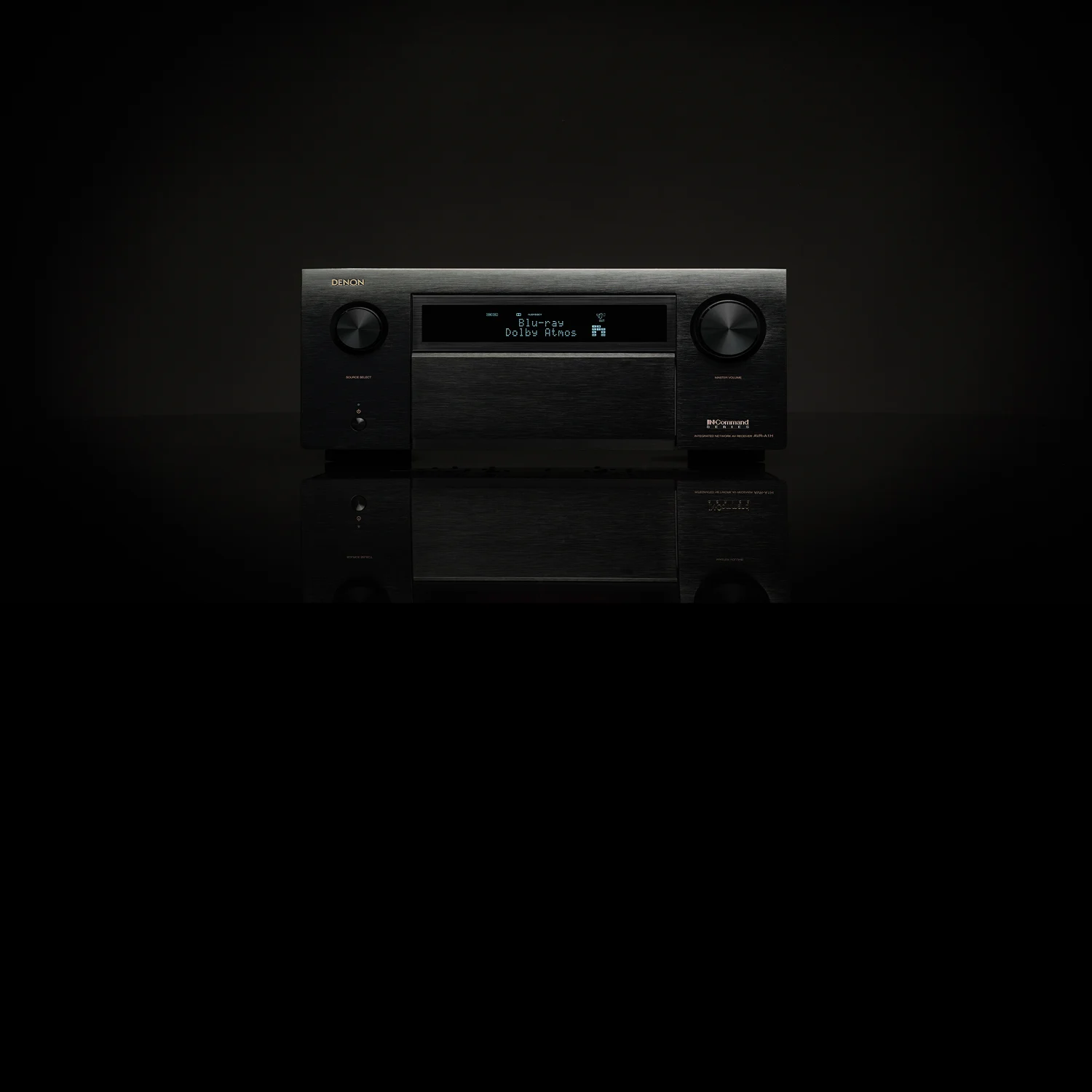 An AVR on a black background
